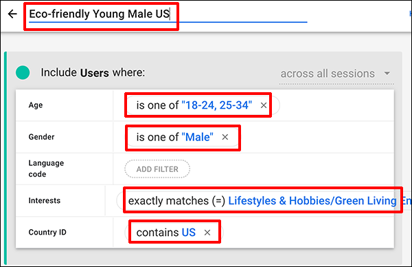 Templated Demographics Audience