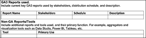 Report Planning