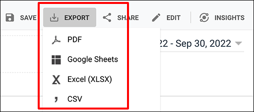 UA Export UI