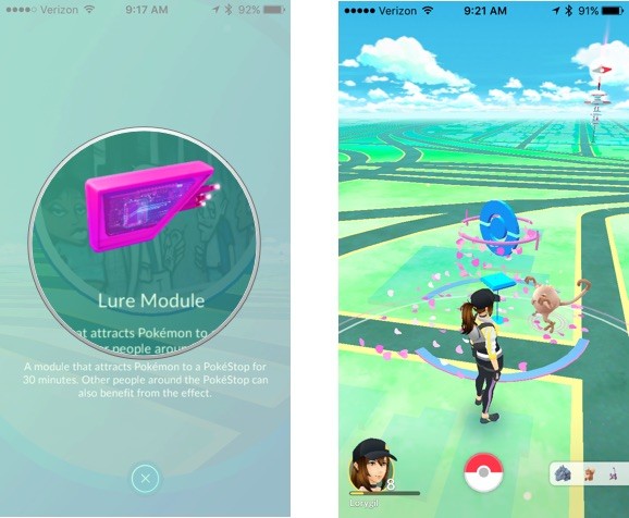 Lure Module in Pokemon Go